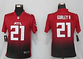 Women Nike Atlanta Falcons 21 Gurley II Red 2nd Alternate Limited Jersey